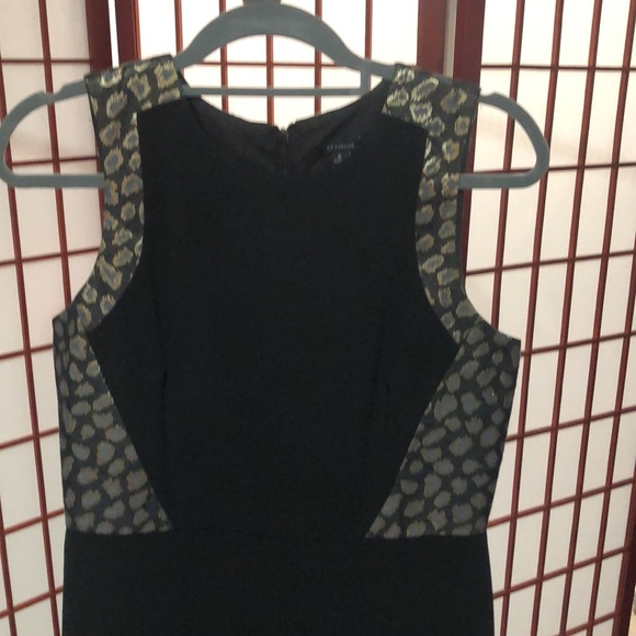 Ann Taylor metallic black leopard dress - Picture 4 of 6